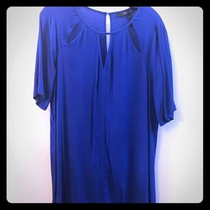 Bcbg keyhole blue dress
